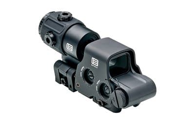 EOTECH, Holographic Hybrid Sights, Night Vision Sight, 68 MOA Ring with (2)-1 MOA Dots, Black, Side Buttons, Includes EXPS3-2 & G43 Magnifier With QD Switch-to-side Mount, Matte Finish, Black